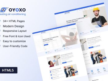Oyoxo - Heating Air-conditioning Services Template Yazı Tipi