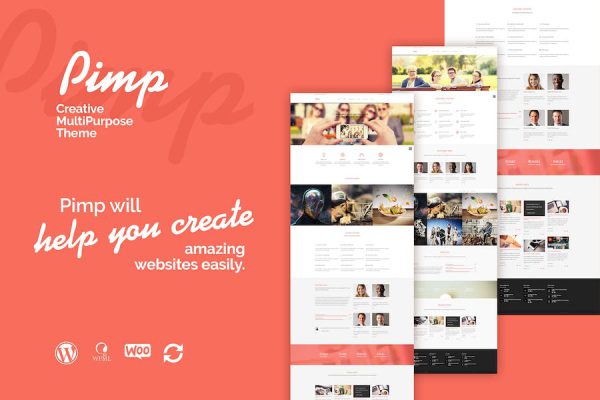 PIMP - Creative MultiPurpose Theme WordPress Teması