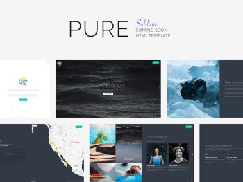 PURE - Sublime Coming Soon Template Yazı Tipi