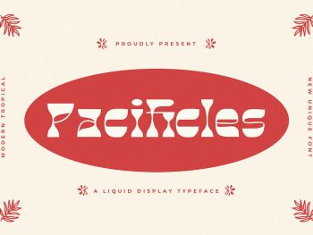 Pacificles - Liquid Display Typeface Yazı Tipi