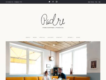 Padre | Cafe & Restaurant HTML Template Yazı Tipi