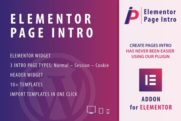 Page Intro for Elementor WordPress Plugin WordPress Eklentisi