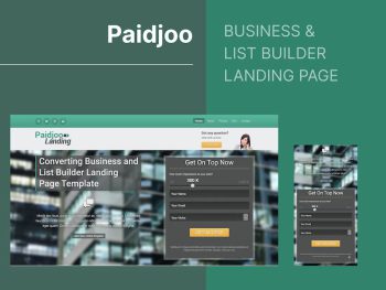 Paidjoo - Business & List Builder Landing Page Yazı Tipi