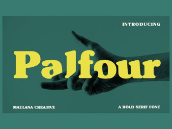 Palfour Bold Serif Font Yazı Tipi