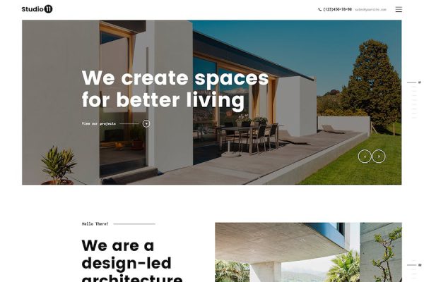 Palladio - Interior Design & Architecture WP Theme WordPress Teması