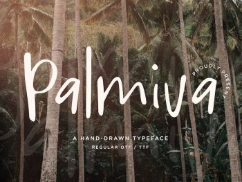 Palmiva - A Hand-Drawn Typeface Yazı Tipi