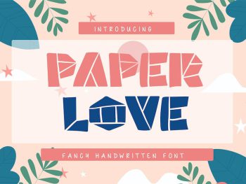 Paper Love | Fancy Handwritten Font Yazı Tipi