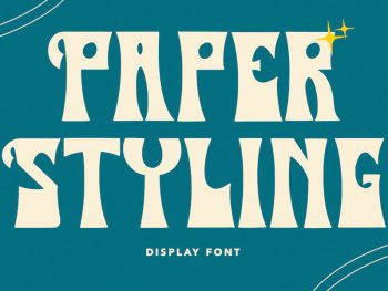 PaperStyling - Display Font Yazı Tipi