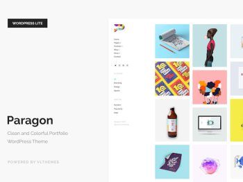 Paragon Lite - Colorful Portfolio WordPress Teması