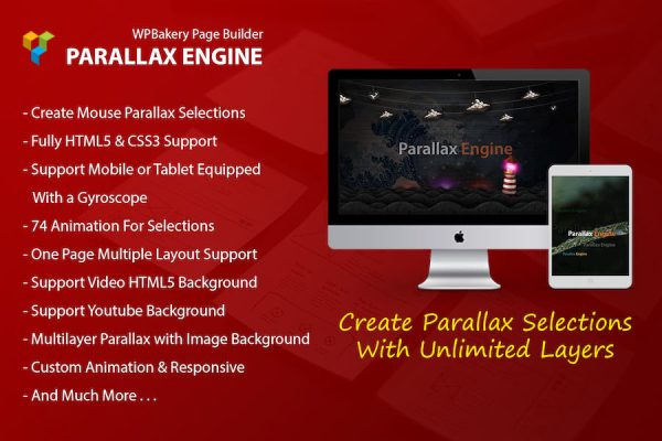 Parallax Engine - Addon For WPBakery Page Builder WordPress Eklentisi