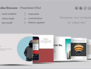 Parallax Showcase Effects - Present your products WordPress Eklentisi