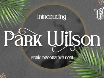 Park Wilson - Serif Decorative Yazı Tipi