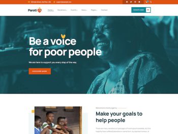 Paroti - Nonprofit Charity WordPress Teması