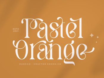 Pastel Orange Yazı Tipi