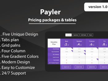 Payler - HTML Pricing Packages & Tables Yazı Tipi