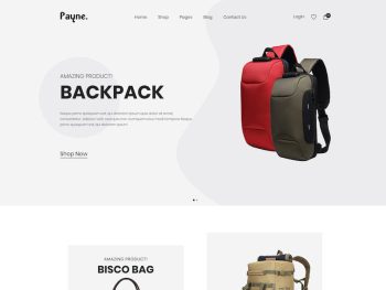 Payne - Backpack eCommerce HTML Template Yazı Tipi