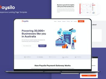 Paysilo — Responsive Landing Page Template Yazı Tipi