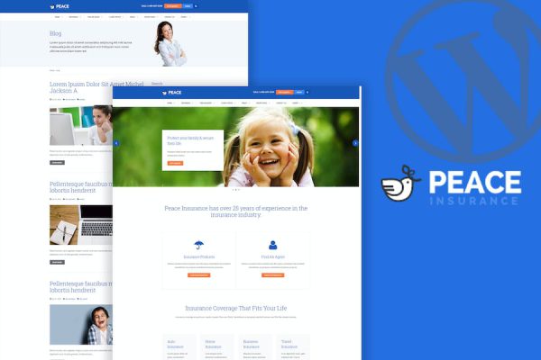 Peace – Insurance Agency WordPress Teması