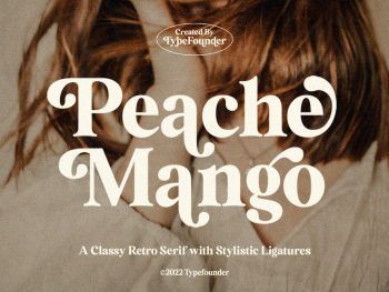 Peache Mango - Classy Retro Serif Yazı Tipi