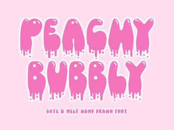 Peachy Bubbly Yazı Tipi