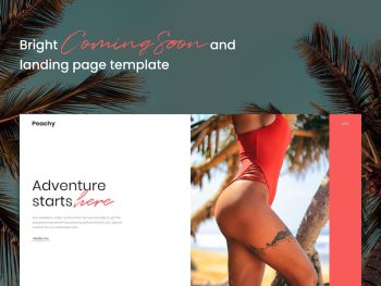 Peachy - Coming Soon and Landing Page Template Yazı Tipi