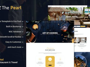 Pearl - Hotel & Restaurant Template Yazı Tipi