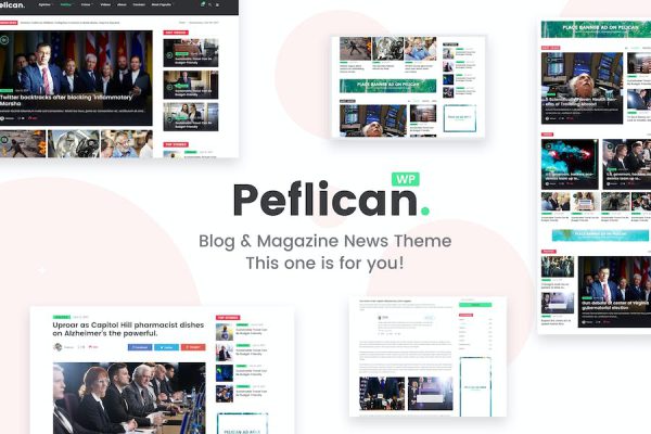 Peflican - A Newspaper & Magazine WordPress Teması