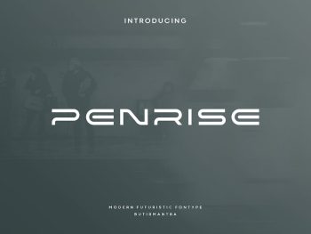 Penrise - Futuristic Font Yazı Tipi