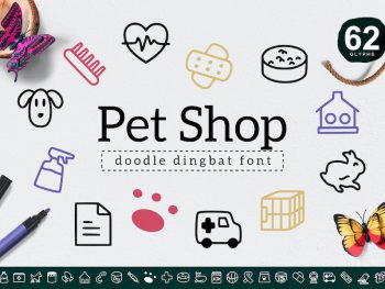 Pet Shop Dingbat Yazı Tipi