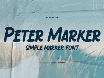 Peter Marker - Simple Marker Font Yazı Tipi