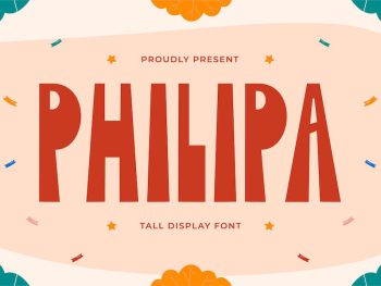 Philipa - Tall Display Font Yazı Tipi