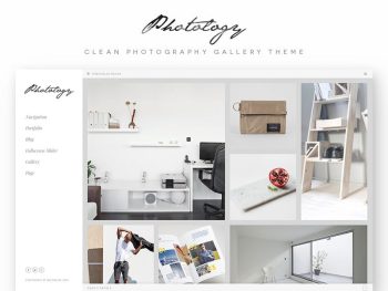 Photology - Clean Photography Gallery WP Theme WordPress Teması