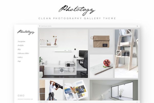 Photology - Clean Photography Gallery WP Theme WordPress Teması