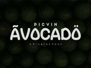 Picyin Avocado Font Yazı Tipi