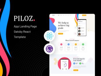 Piloz - Gatsby React App Landing Page Template Yazı Tipi