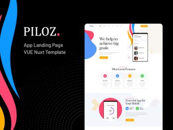 Piloz - Vue Nuxt App Landing Page Template Yazı Tipi