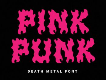 Pink Punk – Death Metal Font Yazı Tipi