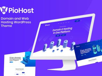 Piohost - Domain Web Hosting Elementor WordPress Teması