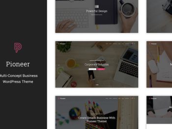 Pioneer - Multi-Concept Corporate WordPress Teması