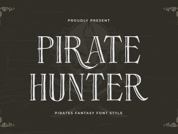 Pirate Hunter - Pirates Fantasy Font Style Yazı Tipi
