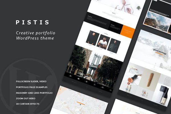 Pistis - Portfolio / Agency WP Theme WordPress Teması