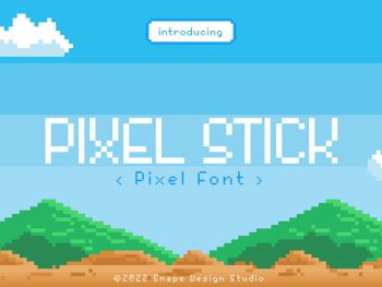 Pixel Stick - Pixel Font Yazı Tipi