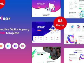 Pixer - Creative Digital Agency Template Yazı Tipi