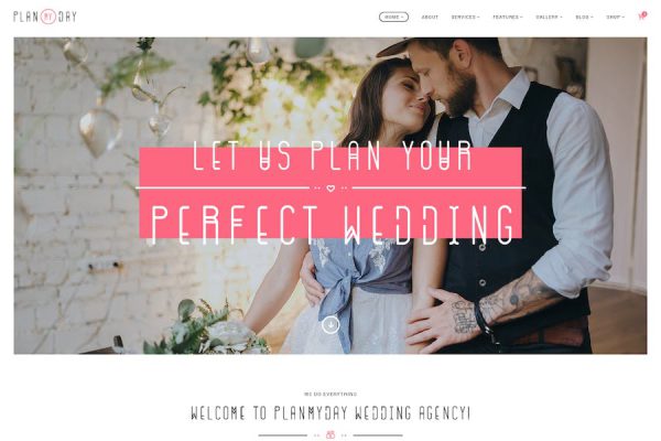 Plan My Day - Wedding / Event Planning Agency WordPress Teması