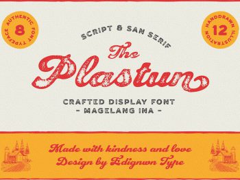 Plastun - Vintage Display Font Yazı Tipi