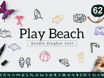 Play Beach Dingbat Yazı Tipi