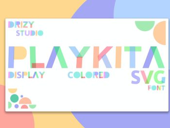 Playkita - Colored SVG Font Yazı Tipi
