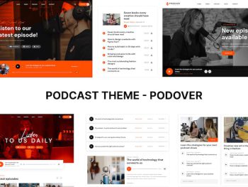 Podcast - Podover WordPress Teması