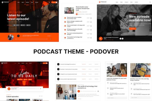 Podcast - Podover WordPress Teması