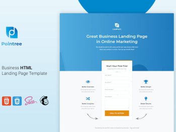 Pointree - Business HTML Landing Page Template Yazı Tipi